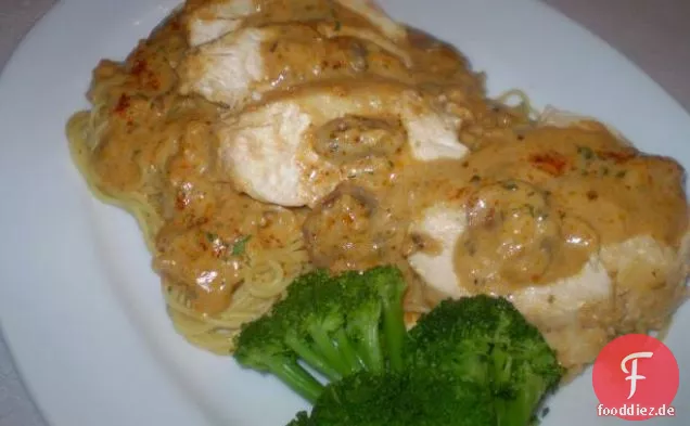 Kraut gebratenes Huhn
