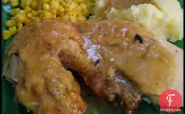 Ein gutes einfaches Knoblauchhuhn