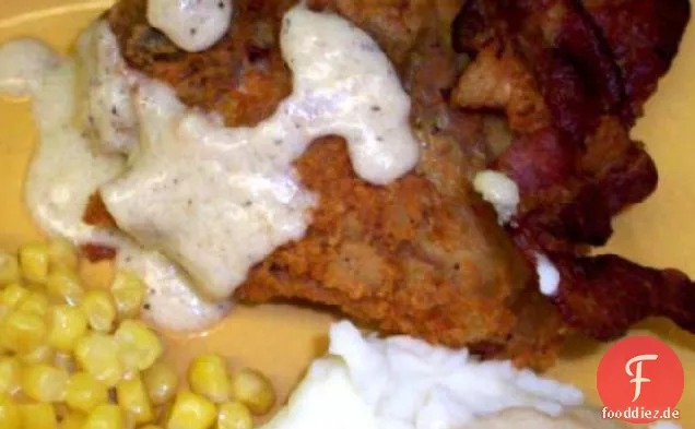 Maryland gebratenes Huhn mit Milchsoße