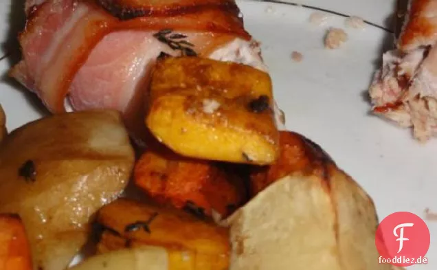 Speck eingewickelt, Käse gefülltes Huhn! Yum Yum