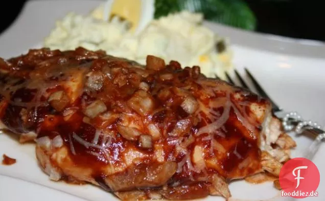 Zitrone gebackenes Huhn