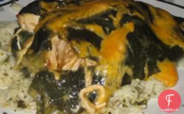 Huhn gefüllte Chilis