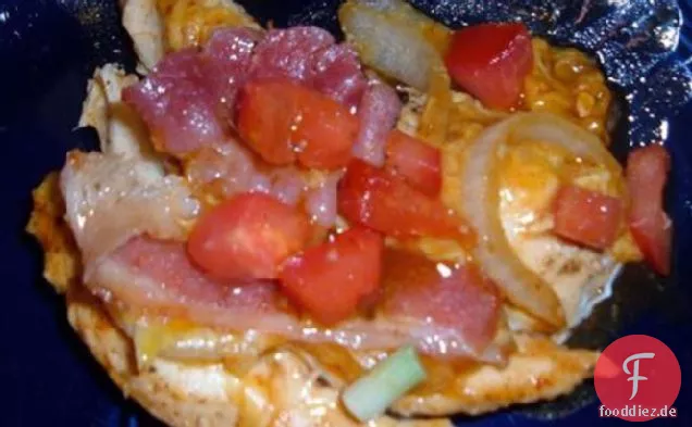 Cheesy Chicken mit BBQ Sauce & Speck