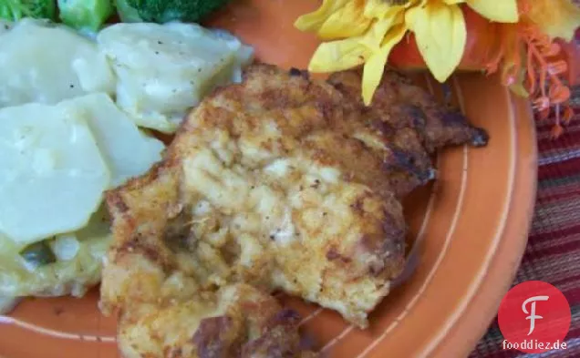 Buttermilch und gebratenes Huhn
