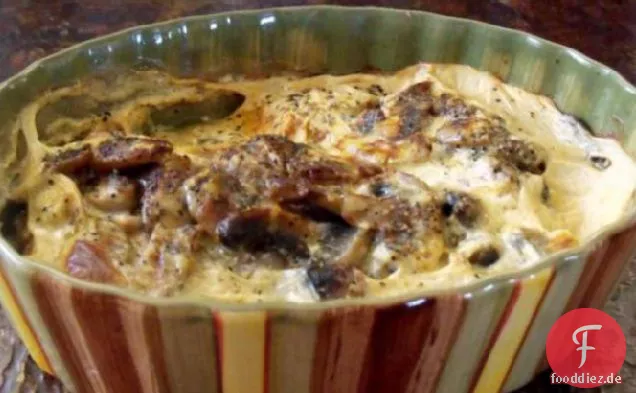 Huhn mit Parmesan-Sahne-Sauce