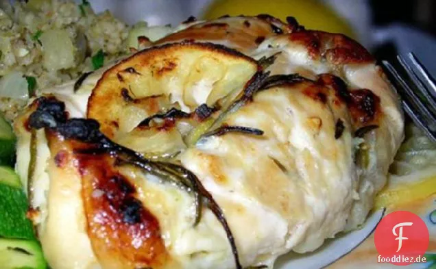 Gegrillte Zitrone Rosmarin Huhn