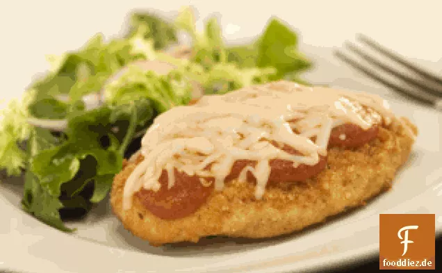 Saftiger Hühnerparmesan