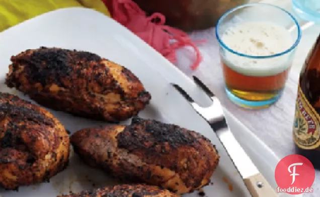 Geschwärztes Huhn