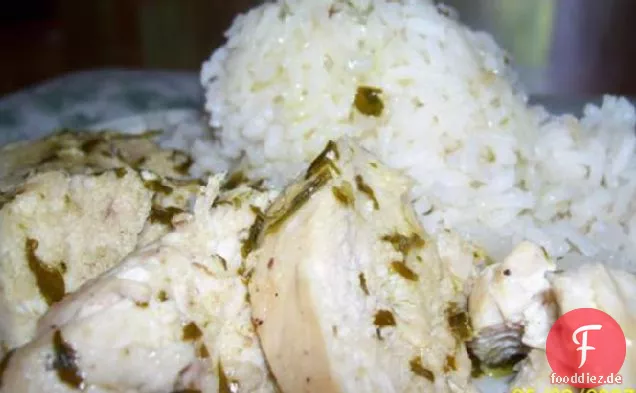Huhn mit einer Zitronen-Kräuter-Sauce
