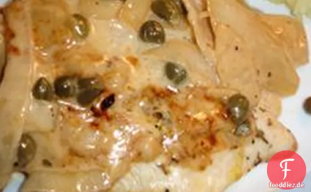 Huhn mit buttriger Zitronenrahmsauce