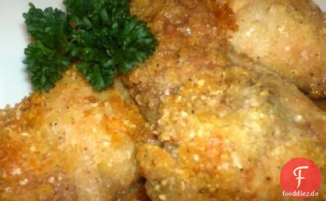 Knusprig gebackenes Huhn