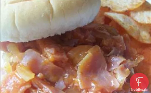 Crock Pot BBQ Schinken Sandwiches