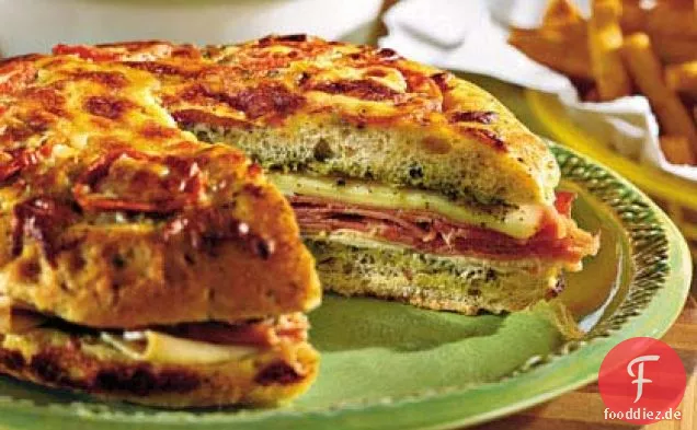 Pesto-Focaccia-Sandwich