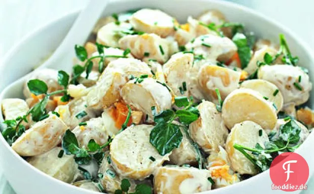 Baby Kartoffel und Brunnenkresse Salat