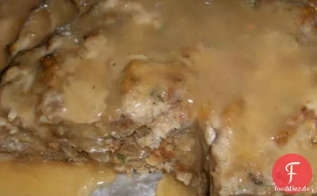 Truthahn und Füllung Hackbraten