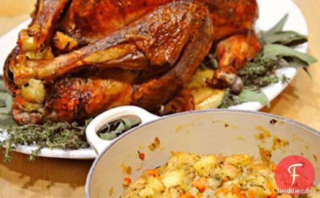 Erbe der Türkei mit Oyster Dressing