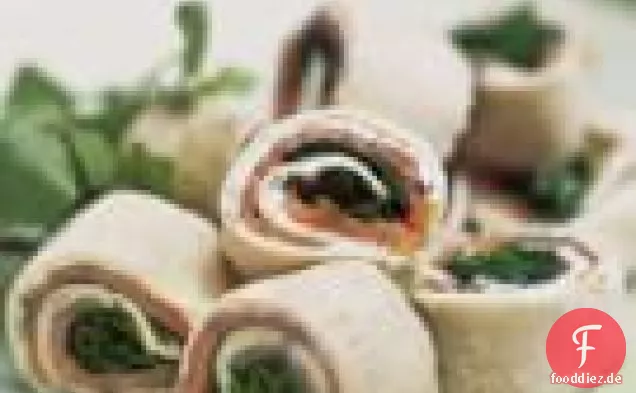 Geräucherter Lachs und Brunnenkresse Wraps