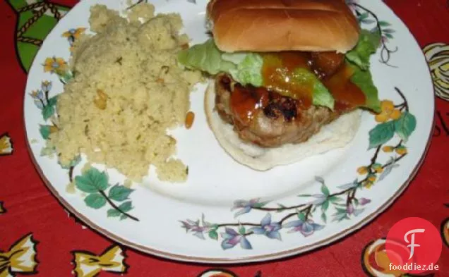 Truthahn-Curry-Burger