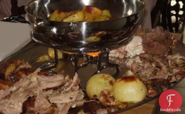 Feuchter gebratener Truthahn mit Portweinsauce