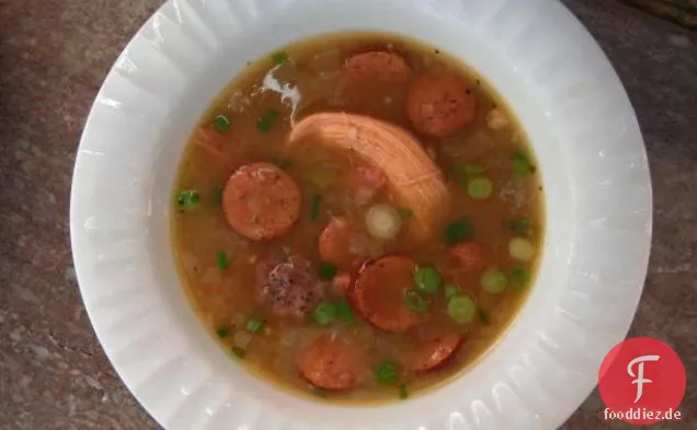Wurst Zwiebel und Pfeffer Pizza
