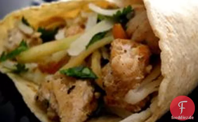 Teriyaki Die Türkei Burritos