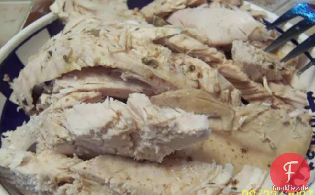 Zitronenkraut geröstete Putenbrust