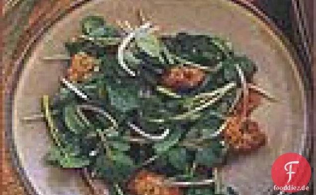 Brunnenkressesalat mit gebratenen Morcheln