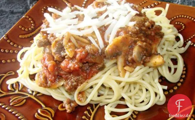 Spaghetti und Putenfleischbällchen