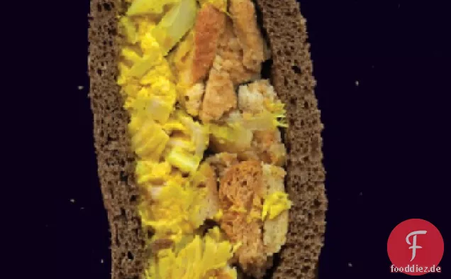 Curry-Truthahn-Sandwich