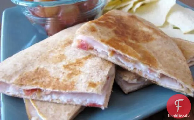 Gegrillte Truthahn-Club-Quesadillas