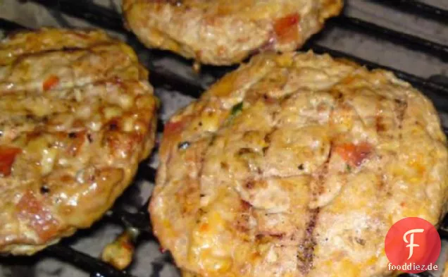 Cheesy mexikanische Türkei Burger
