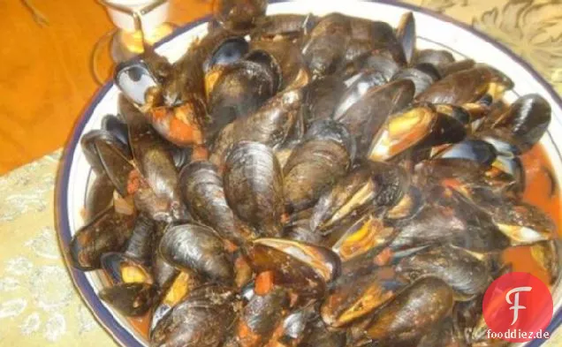 Gedämpfte Muscheln