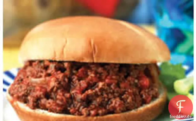 Schlampig Joes auf Brötchen