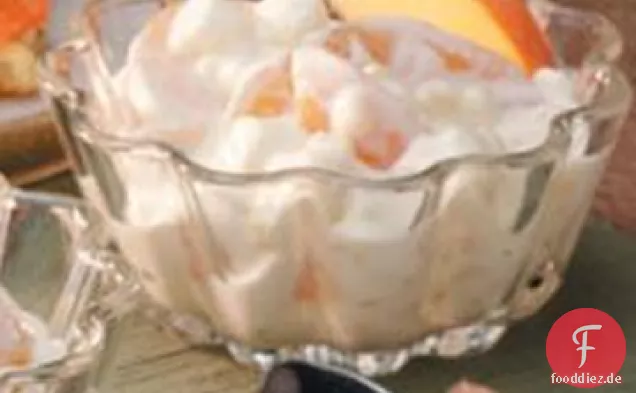 Cremiger Pfirsichpudding