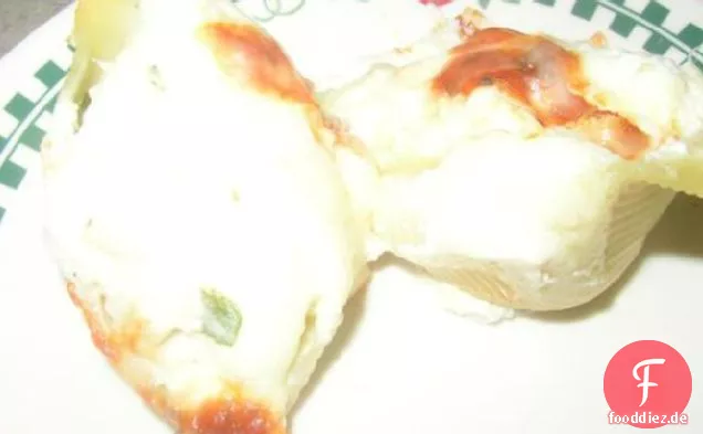 Cheesy Huhn gefüllte Muscheln