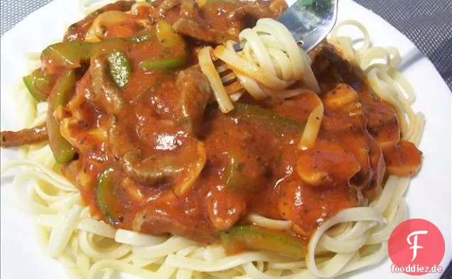 So einfach Ricotta und Fettuccine mit Tomaten
