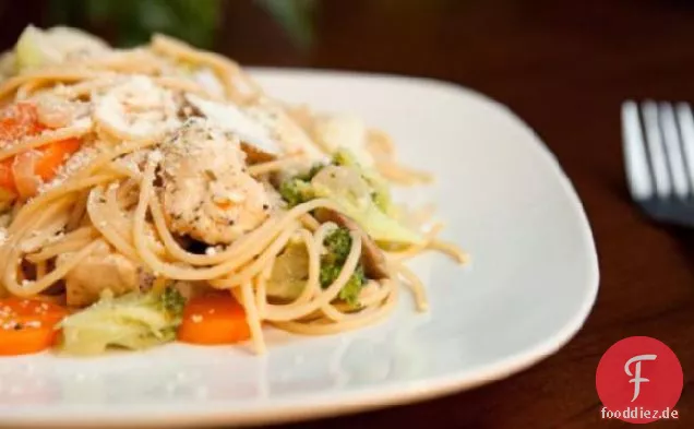 Cali Huhn und Pasta