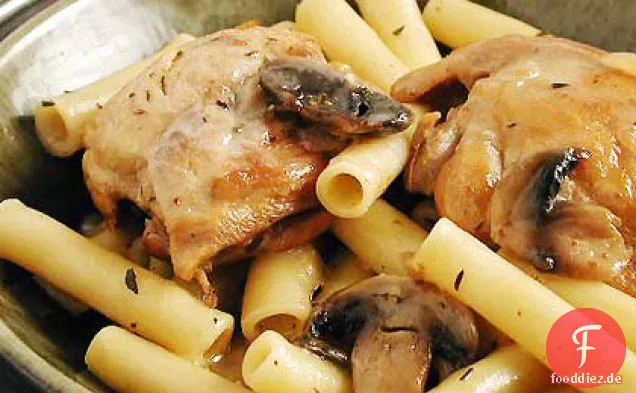 Huhn-Pasta-Pilzgericht