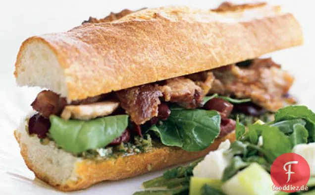 Gehackter Apfel-Feta-Salat