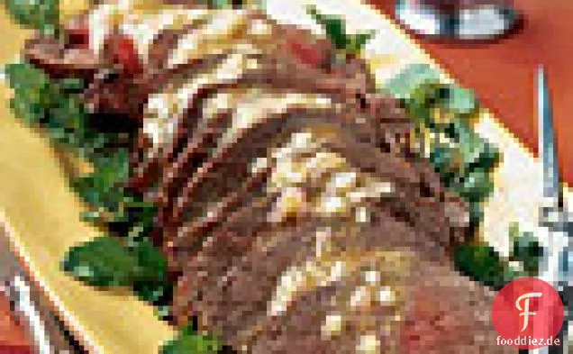 Gebratenes Rinderfilet mit Sherry-Vinaigrette und Brunnenkresse