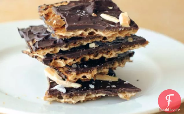 Matzo Toffee Mit Mandeln