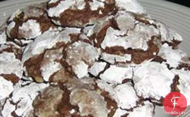 Brauner Zucker Schokolade Crackle Cookies
