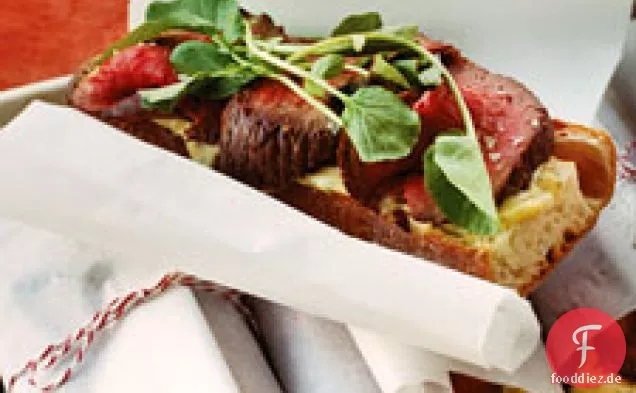 Rinderfilet-Sandwiches mit Kräutermayonnaise
