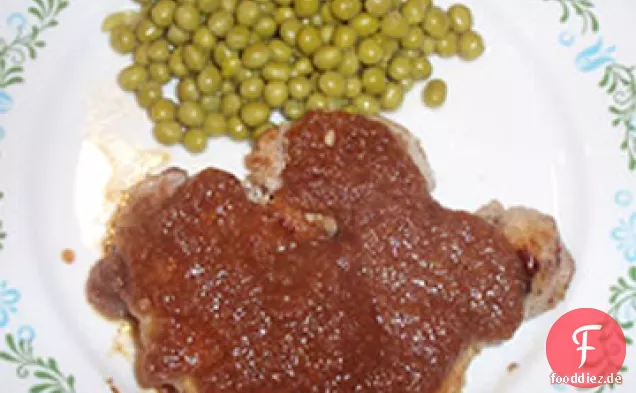 Schweinekoteletts mit Birnensauce