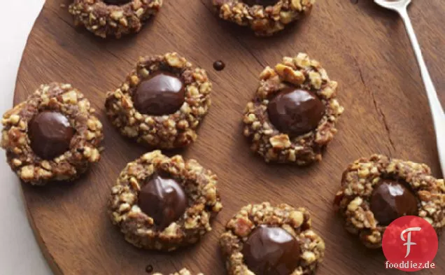 Schokolade Thumbprint Cookies Rezept