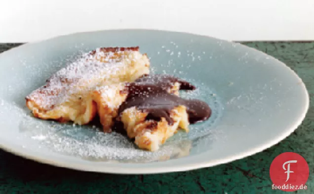 Ofen Crespella mit Nutella-Sauce