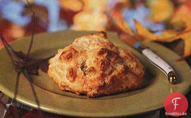 Cheddar und Stilton Drop Kekse