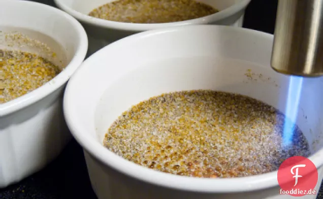 Schokolade-Ancho Crème Brûlée