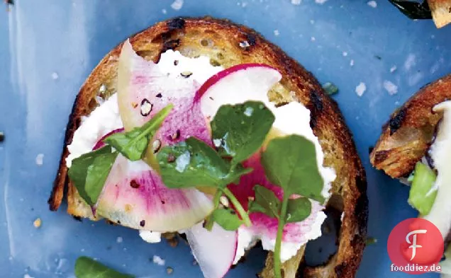 Feta-Rettich-Toast