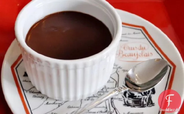 Dunkle Schokolade Pots de Crème